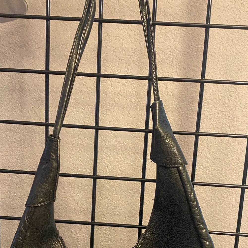 HOBO Classic Black Leather Hobo Bag